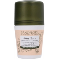 Déodorant Roll on 48h Flora 50ml - Sanoflore cataire sarriette Aromatic provence