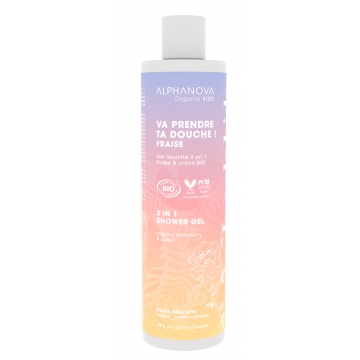 Gel Lavant 3 en 1 Va prendre ta douche Fraise 250ml - Alphanova