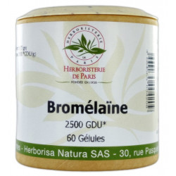 Bromélaïne 2500 GDU 320mg 60 gélules - Herboristerie de paris