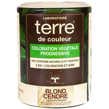 Coloration Végétale Progressive - Blond Cendré 100 gr - Terre de Couleur