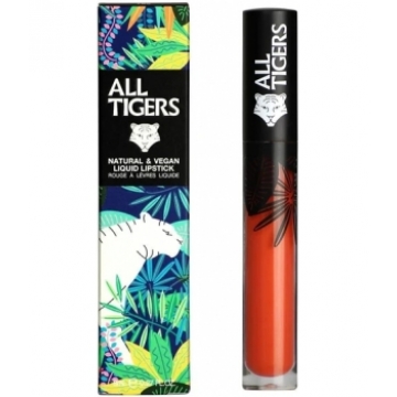 Rouge à lèvres mat naturel et vegan 785 ORANGE CORAIL HEAR ME ROAR 8ML - ALL TIGERS