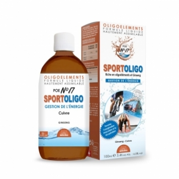 POE No 17 Sportoligo Ginseng Gestion de l'énergie 100ml - Bioligo
