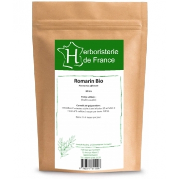 Romarin feuille bio 30gr - Herboristerie De France