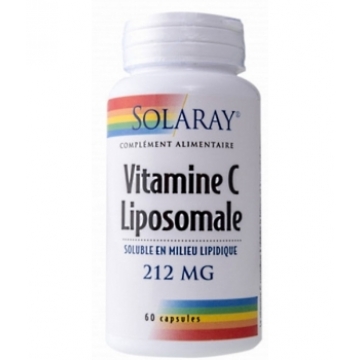 Vitamine C Liposomale 212 mg 60 gélules - Solaray