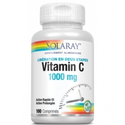 Vitamine C 1000 mg 100 comprimés - Solaray