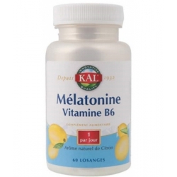 Mélatonine Vitamine B6 60 losanges - Solaray