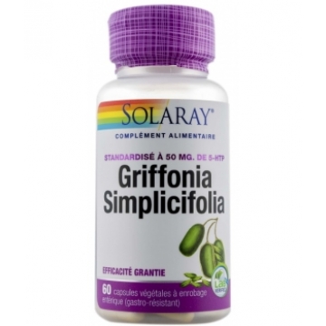 Griffonia 5-HTP - 50mg 60 gélules - Solaray
