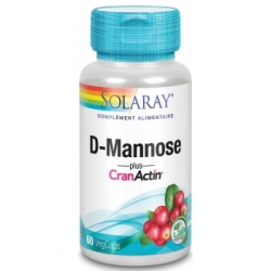 D-MANNOSE Plus Cran-Actin 60 gélules végétales - Solaray