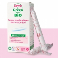 Tampons hypoallergéniques avec Applicateur NORMAL x16 - Love and Green Aromatic provence