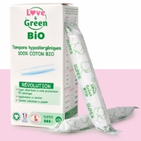 Tampons hypoallergéniques avec Applicateur SUPER x14 - Love and Green Aromatic provence