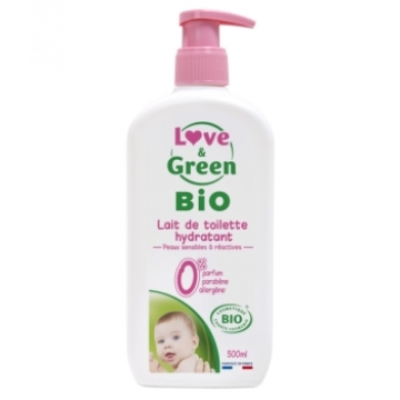 Lait de toilette bio  500ml - Love and Green