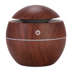 Diffuseur ultrasonique d'huiles essentielles boule mini format USB Marron foncé x1 - Esprit Phyto