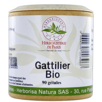 Gattilier bio 90 gélules - Herboristerie de Paris