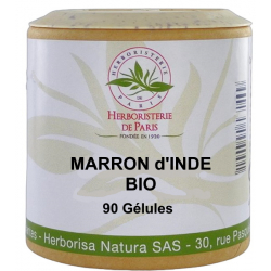Marron d'Inde bio 90 gélules - Herboristerie de paris