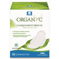 10 Serviettes ultra-fines Flux normal - Organyc serviette hygiénique bio Aromatic Provence