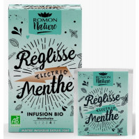 Infusion plaisir Réglisse Menthe bio 16 sachets - Romon Nature vitalité fraicheur Aromatic provence