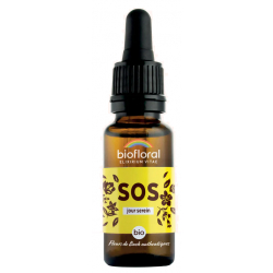 Complexe fleurs de Bach SOS jour serein en compte goutte 20ml - Biofloral