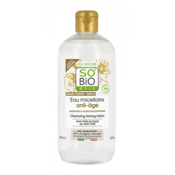 Eau Micellaire anti âge à l'Argan 500ml - So Bio Etic