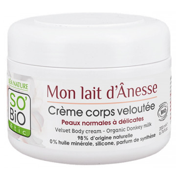 Crème Corps veloutée nourrissante Mon lait d'Ânesse 200ml - So Bio Etic