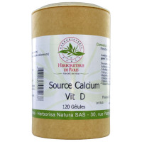 Source Calcium Vitamine D 120 gélules - Herboristerie de Paris calcium magnésium vitamine D vit A Aromatic provence