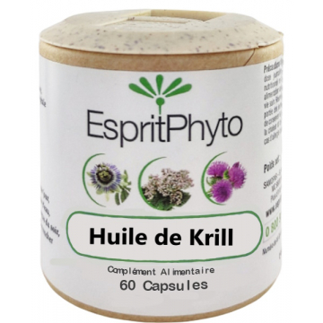 Huile de Krill Pure 60 capsules de 500mg - EspritPhyto