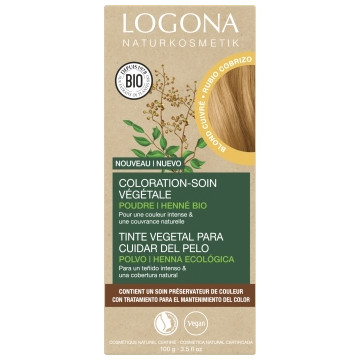 Coloration végétale Blond cuivré 100gr - Logona