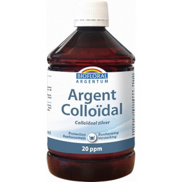 Argent Colloïdal Naturel 20 PPM 500 ml - Biofloral