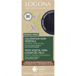 Coloration soin végétale Noir Indigo 100gr - Logona