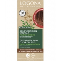 Coloration soin végétale Rouge Acajou 100gr - Logona Aromatic provence