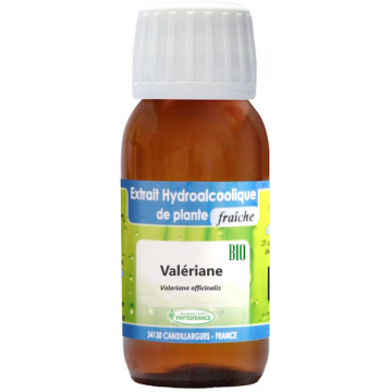Extrait hydro alcoolique Valériane BIO EPF 60ml - Phytofrance