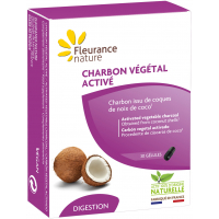 Charbon végétal activé 30 gélules - Fleurance Nature