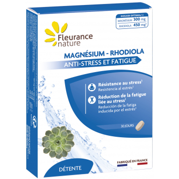 Magnésium Rhodiola 30 comprimés - Fleurance Nature