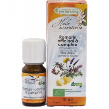 Huile essentielle de Romarin à Camphre Bio 10ml - Phytofrance