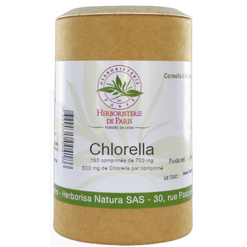 Chlorella Minuscule Algue d'eau douce 180 comprimés - Herboristerie de Paris