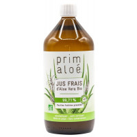 Pur Jus à boire Aloé Vera Bio 99,7pc 1L - Prim Aloe pur jus d'aloe vera natif et bio Aromatic provence