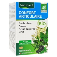 Confort articulaire Saule blanc Cassis Reine des prés Ortie 90 comprimes - Naturland