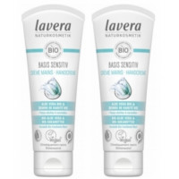 Crème mains Amande bio et Karité BASIS lot de 2x75ml - Lavera