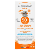 Lait Solaire SPF 50+ bébé naissance à 3 ans 50ml - Alphanova protection solaire des bébés Aromatic provence