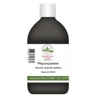 Phycocyanine taurine acérola caféine 250 ml - Herboristerie de Paris extrait de spiruline vitalité tonus Aromatic provence