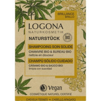 Shampoing soin solide Chanvre Sureau Bio 60 gr - Logona soin et brillance des cheveux ternes Aromatic provence