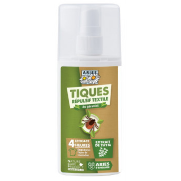 Spray répulsif textile tiques 100ml - Aries