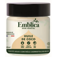 Huile de Coco vierge et bio 200ml - Emblica soin capillaire nourrissant Aromatic provence