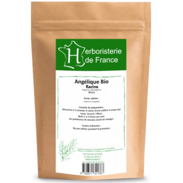 Tisane Angélique racine bio 30 gr - Herboristerie De France