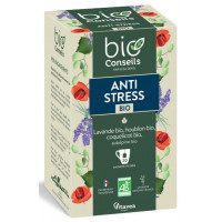 Infusion Anti Stress bio 20 sachets - Bio Conseils plénitude calme et équilibre Aromatic provence