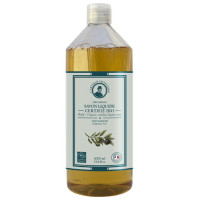 Savon liquide certifié Bio sans parfum recharge 1 Litre L'Artisan Savonnier olive coco sans allergènes Aromatic provence