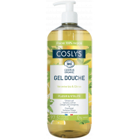 Gel douche Verveine citron 1 Litre - Coslys plaisir et vitalité aloe vera base lavante de coco Aromatic provence