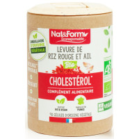 Levure de riz rouge et Ail bio 90 gélules - Nat et Form aide cardiovasculaire monacoline K Aromatic provence