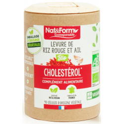 Levure de riz rouge et Ail bio 90 gélules - Nat et Form