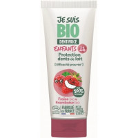 Dentifrice enfants 2 à 6 ans fraise framboise 50 ml Je Suis Bio aromes naturels fraise framboise Aromatic provenc