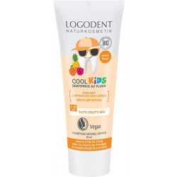 Dentifrice Cool Kids tutti frutti 7 à 12 ans avec fluor 50 ml - Logona